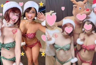 FC2PPV 1620064 [X´mas is about to begin! ] Holy seeded shaved ♥ Too cute gal swimsuit Santa and Happy Meri Chri orgy video OL Nampa heaven!