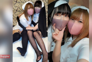 FC2PPV 2409461 100本限定【無修正】敏感金髪ギャル×黒髪Fカップ・ハロウィンにコスプレ女子と悪戯な夜4p中出し