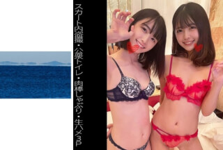 467SHINKI-101 [Voyeur In The Skirt] [Public Toilet] [Raw Saddle 3p] H-Chan & R-Chan (Mai Kagari Hinako Mori)