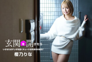 1Pondo 081822_001 When Open The Door: A Cute Carnivorous Slut! Rina Kashino