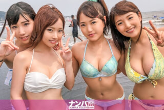 200GANA-1815 【大乱交！海ナンパ！】ナンパ待ち！？なビキニJD4人組 VS 百戦錬磨のナンパ師4人組！戦いの場はビーチからホテルへ…いざ！暑さ忘れる乱交8Pセックス大合戦！！ (後藤里香 愛瀬美希 水ト麻衣奈)