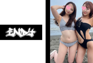 534IND-111 【個人撮影】江●島でナンパに成功した水着美女2人組とハメ撮り※ガチリアル中出し3P映像流出