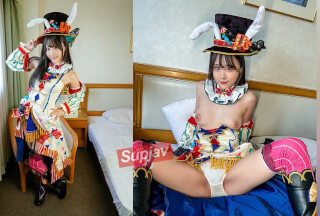 FC2PPV 3135466 清楚ビッチ【握手会アイドル流出】太ヲタカメコと◢アイドルの密会ホテル映像流出　お忍びホテルでコスプレ、撮影会　向けられた勃起ちんぽに興味津々で手コキしてしまったアイドル♥禁止で我慢していた性欲が犯され [有]