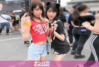 200GANA-2167 日本最大級のEDMフェスでナンパしたJD2人組！イベントサークル同士の交流と称しホテルに連れ込み酒を飲ませてフニャフニャにさせたら、秘密の4Pフェス開催♪