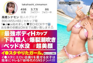 [モザイク破壊]390JNT-055 【最強Hカップ】イ●スタにエロい自撮りを載せる、Hカップ下乳職人をSNSナンパ！！鍛え上げたチョイ割れ腹筋と美爆乳Hカップのコントラスト！！「命令されるのと痛いのが好き♪」なドM娘に思う存分ヤリ放題！！全力スパンキング、容赦無用イラマ、首●めピストンで責めまくると、大量の潮を吹いて涎まみれでびっくんびっくんイキ跳ねる！！【イ●スタやりたガール。】 (月妃さら)